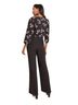 Ann Taylor 100% Polyester 100% Polyester Floral Black Multi Color Jumpsuit Size 16 - photo 2