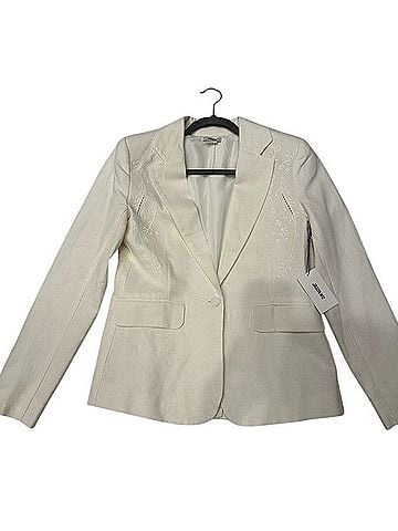 Jason Wu Cream Embroidered Single-Button Blazer Blazer (view 2)