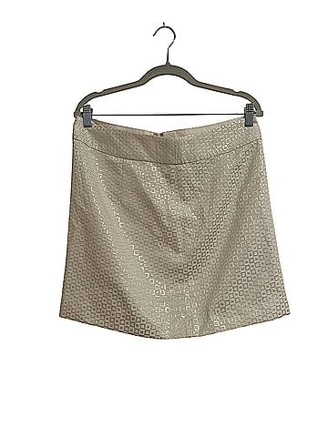 Banana Republic Shimmering Cream Mini Skirt Casual Skirt (view 1)