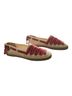 Tory Burch 100% Canvas Red White Flats Size 6 - photo 2