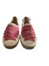 Tory Burch 100% Canvas Red White Flats Size 6 - photo 1