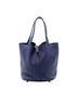 Hermès 100% Leather Blue Clemence Picotin Lock 22 One size - photo 1