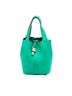 Hermès 100% Leather Green Clemence Picotin Lock 18 One size - photo 1