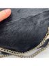 Reiss Solid Black Silver Gold Shoulder Bag One size - photo 5