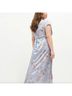 Reformation 100% Silk Floral Blue Cocktail Dress Size 16 - photo 5