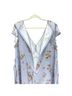 Reformation 100% Silk Floral Blue Cocktail Dress Size 16 - photo 4
