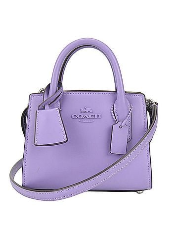 Coach Coach Mini Handbag CO974 Leather Purple 2-Way Shoulder Compact Women's COACH (view 1)