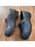 Sanita 100% Leather Solid Blue Mule/Clog Size 11 - photo 3