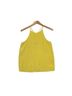 Tibi 100% Silk Solid Yellow Sleeveless Top Size 4 - photo 4