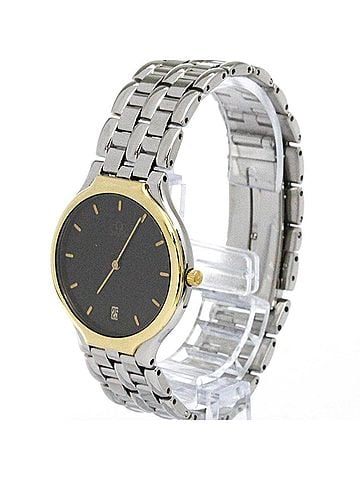 Omega OMEGA De Ville Symbol K18 Gold Steel Quartz Mens Watch 196.0316 Polished (view 2)