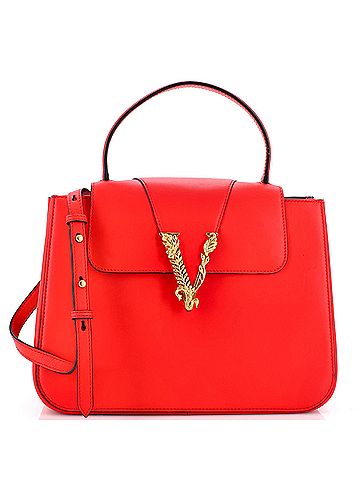 Versace Virtus Top Handle Bag Leather Medium (view 1)