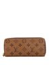 Louis Vuitton 100% Coatead Canvas Brown Clemence Wallet Reverse Monogram Canvas One size - photo 1