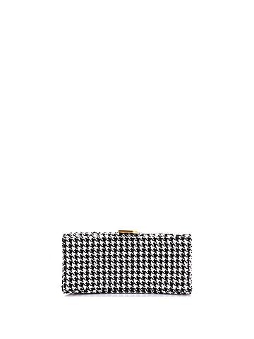 Balenciaga Hourglass Top Handle Bag Houndstooth Textile Small (view 2)