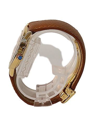 Cartier Cartier W1006922 925 Must de Ronde LM Vermeil Small Seconds Trinity Watch Gold Ivory Dial Ladies (view 2)