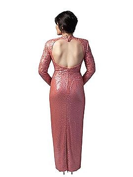evening chiffon dresses Simple Chiffon A-line blue v-neck Split long prom dress, evening dress,MP473 main image 0