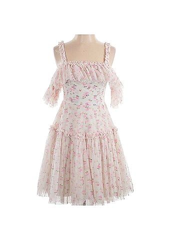 Needle & Thread  Bijou Rosette Ruffle
Mini Dress Size 4 S NEW Cocktail Dress (view 1)