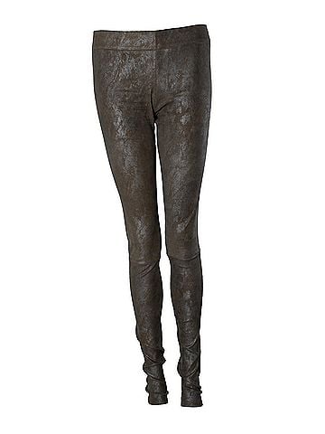 Sylvie Schimmel Sylvie Schimmel, suede coated legging in taupe (view 1)