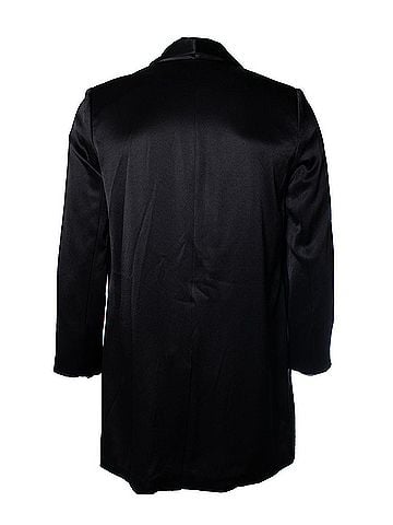 Alice + Olivia Alice & Olivia, black shiny blazer (view 2)