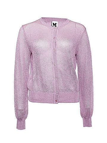 Missoni Missoni, purple cardigan with lurex (view 1)