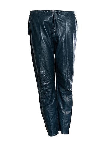 Togs Fashion World Forte Forte, emerald green leather pantalon (view 1)