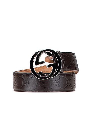 Gucci Guccissima Interlocking G Belt (view 1)