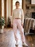 Beach Riot Print Pink White Casual Pants Size XS - photo 4