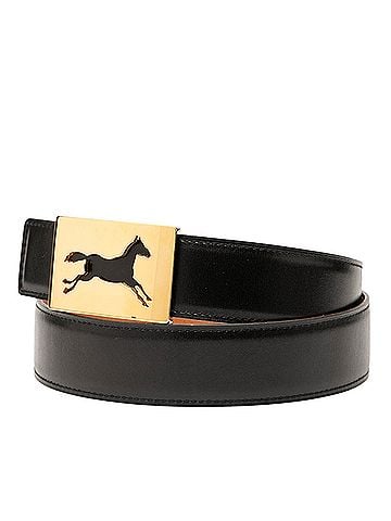Hermès Box Calf Horse Buckle Belt (view 2)