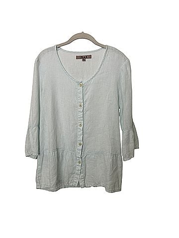 Flax Long Sleeve Button-Down Shirt (view 1)