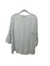 Flax 100% Linen Solid Blue Long Sleeve Button-Down Shirt Size S - photo 2