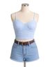 RSQ Floral Blue Sleeveless Top Size L - photo 1