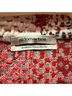 Aldomartins 100% Lambswool Print Red White Coat Size 8 - photo 3