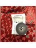 Aldomartins 100% Lambswool Print Red White Coat Size 8 - photo 4