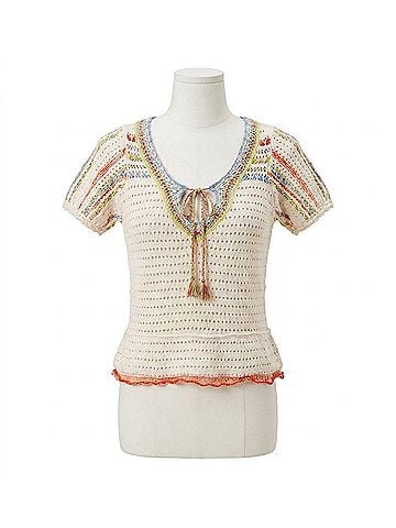 Free People Friendship Pullover Top in Tofu Combo (view 1)