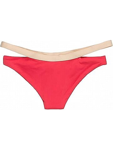 L Space Color Block Hollywood Bikini Bottom in Geranium (view 2)