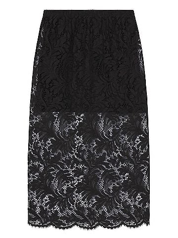 A.L.C. Lydia Midi Skirt in Black (view 1)