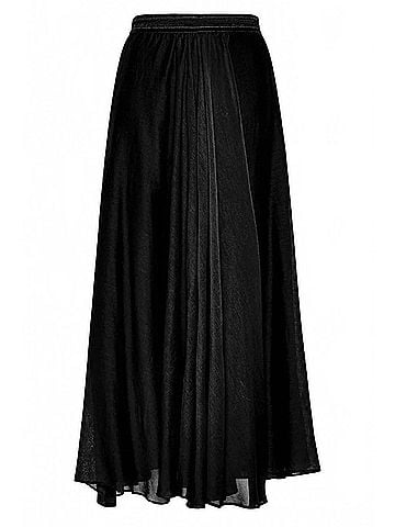 forte_forte Women's Voile Long Skirt in Nero (view 1)