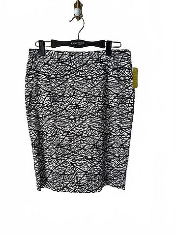 Lisette Women's Bamboo Print Skirt in Black And White (view 1)
