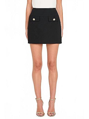 Amanda Uprichard Nina Vintage-Inspired Skirt in Black (view 2)