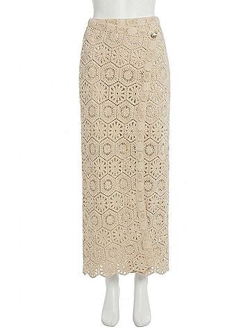 Z Supply Raquel Lace Skirt in Natural (view 1)