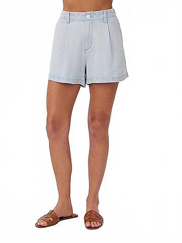 Bella Dahl Pleated Short in Oasis Spray Wash (view 2)