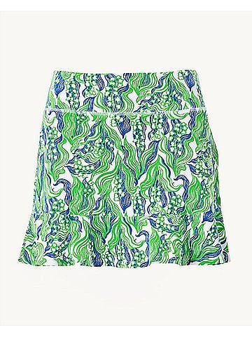 Lilly Pulitzer Zadora Upf 50 High Rise Skort in Putting Green Lilly Of The Valley (view 1)