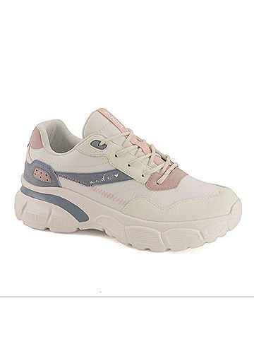 Andrea Women's Chunky Sole Sneakers in White (view 1)