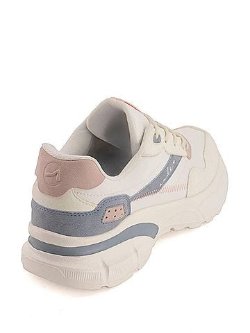 Andrea Women's Chunky Sole Sneakers in White (view 2)