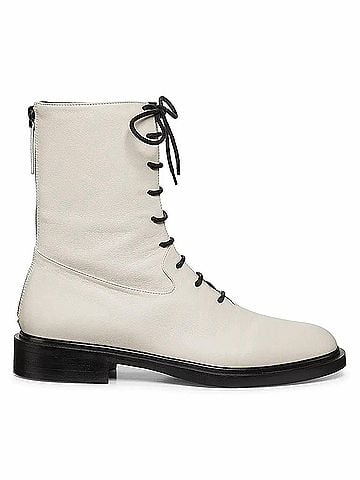 A.EMERY Women's Daijah Leather Boot in Eggshell (view 1)