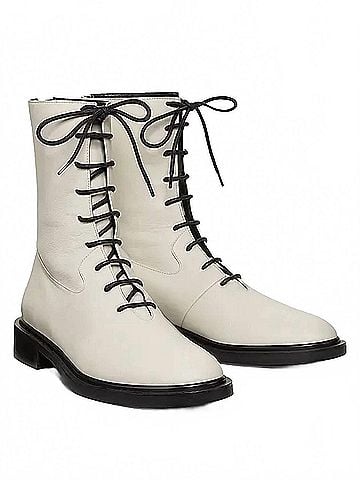 A.EMERY Women's Daijah Leather Boot in Eggshell (view 2)