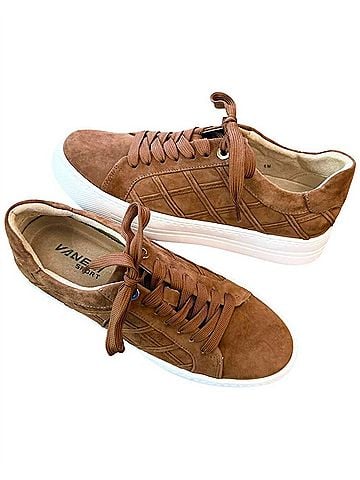 VANELi Women's Yashi Laceup Platform Sneaker in Cuoio Suede (view 2)