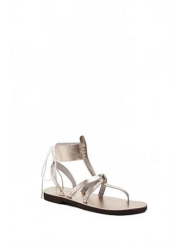 Free People Women's Vacation Day Wrap Sandals in Vintage Gold (view 1)
