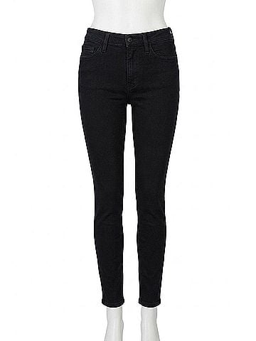 Judy Blue Mid Rise Classic Slim Jeans in Black (view 1)
