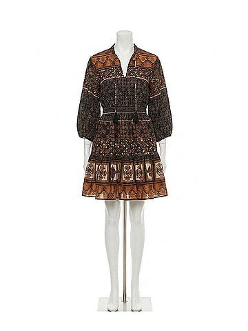 Cleobella Priyanka Mini Dress in Zocalo Print (view 1)