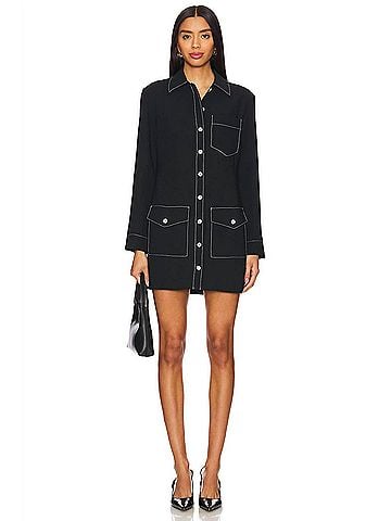 Amanda Uprichard Gemma Dress in Black (view 2)